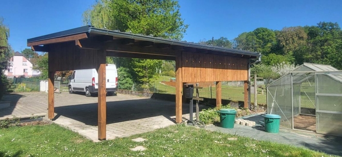 Fabrication et pose d’un carport pour 2 véhicules