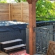 Réalisation d’une terrasse en thermo frêne et d’une palissade en bois.